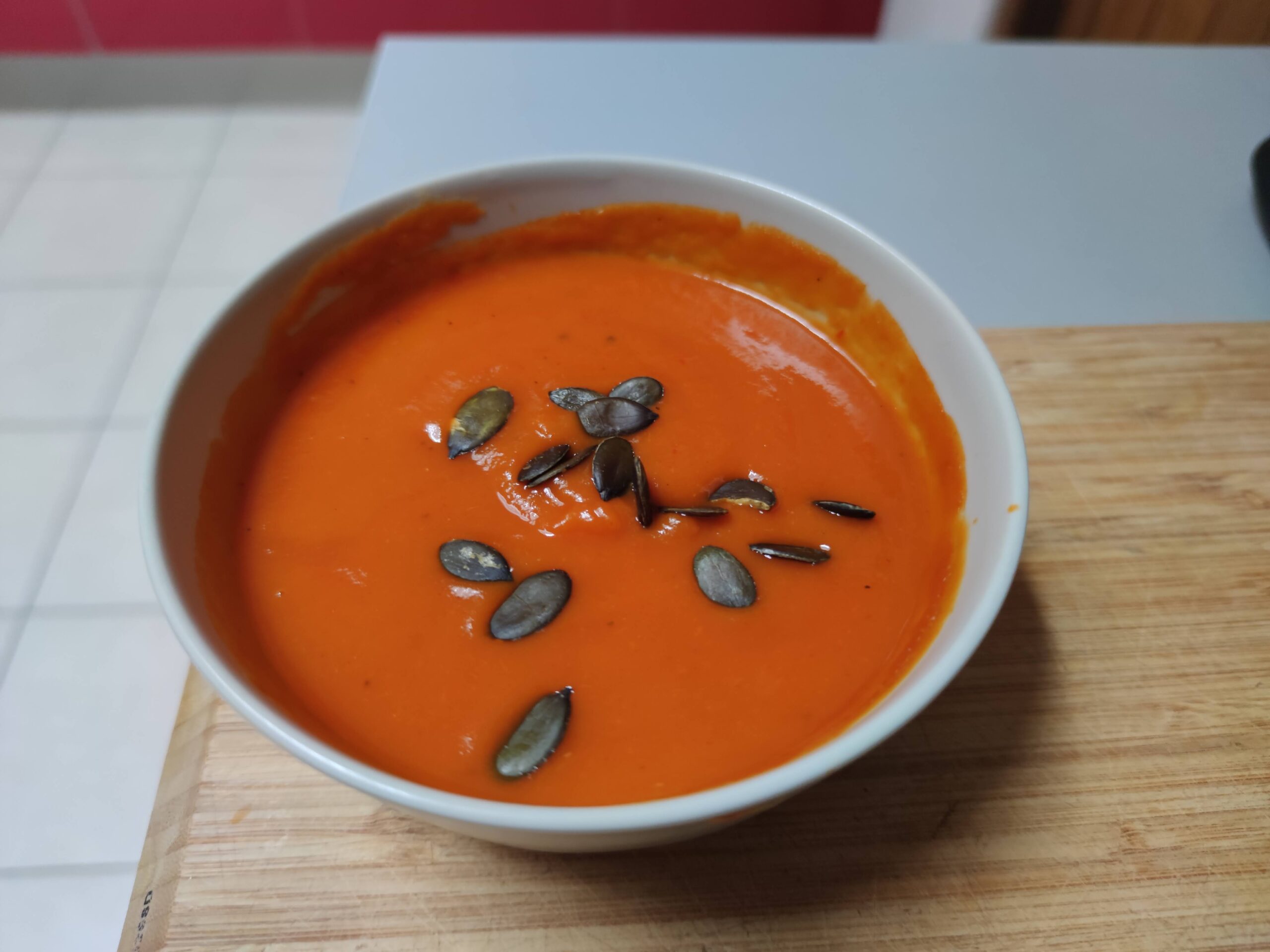 Recette de soupe aux poivrons et courge