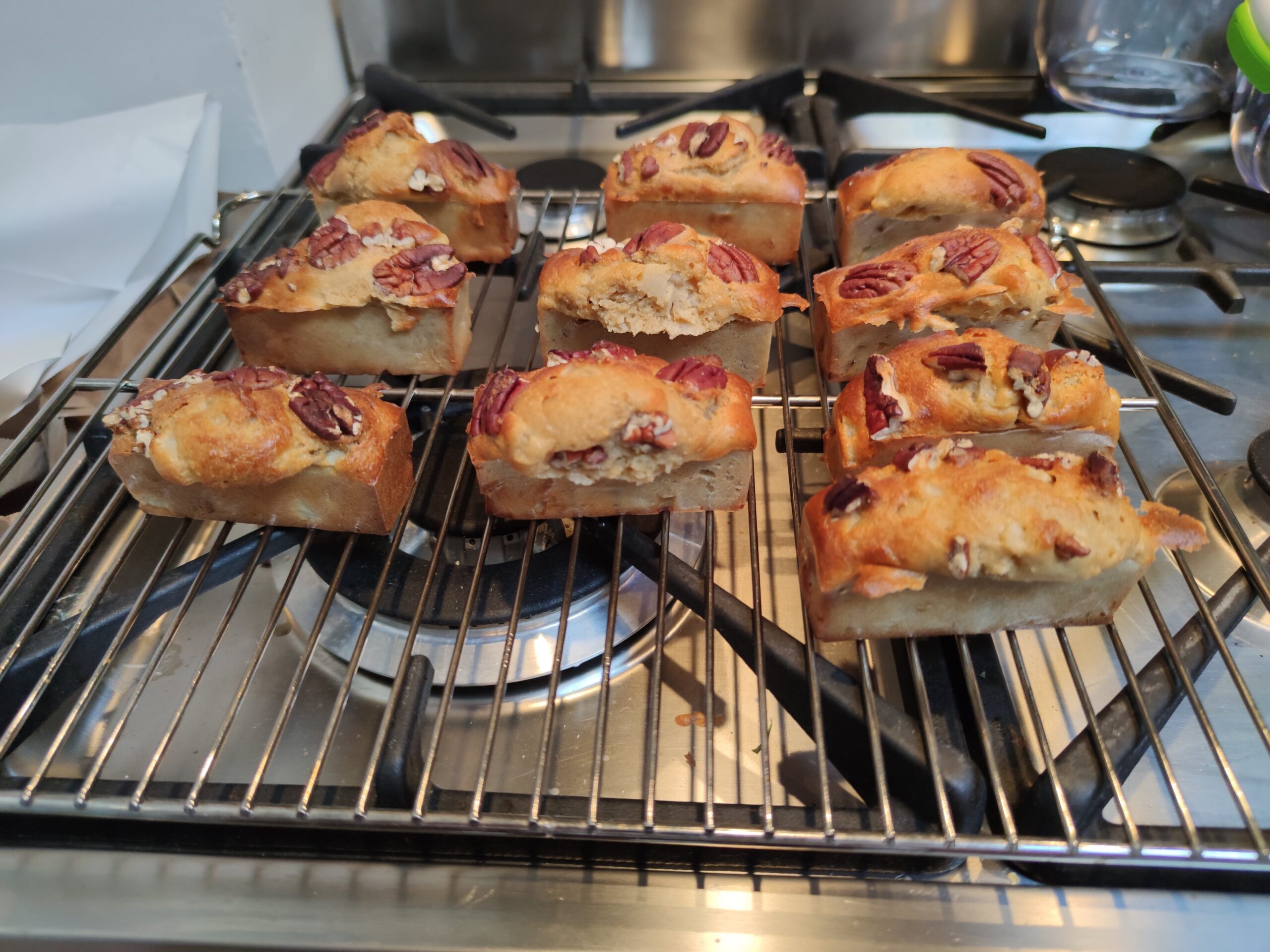 Mini cake à la poire et noix de Pécan