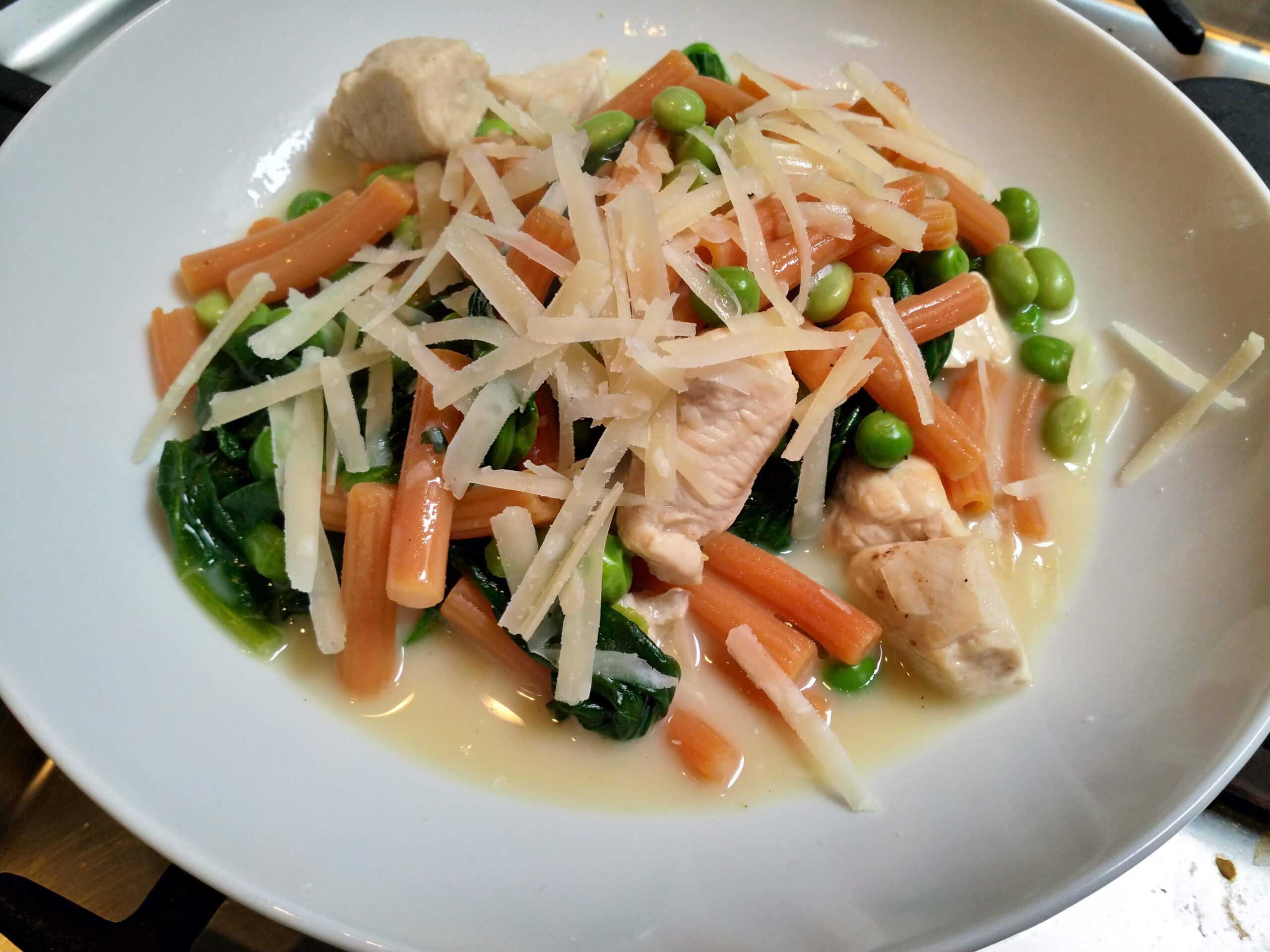 One pot pasta dinde et légumes verts