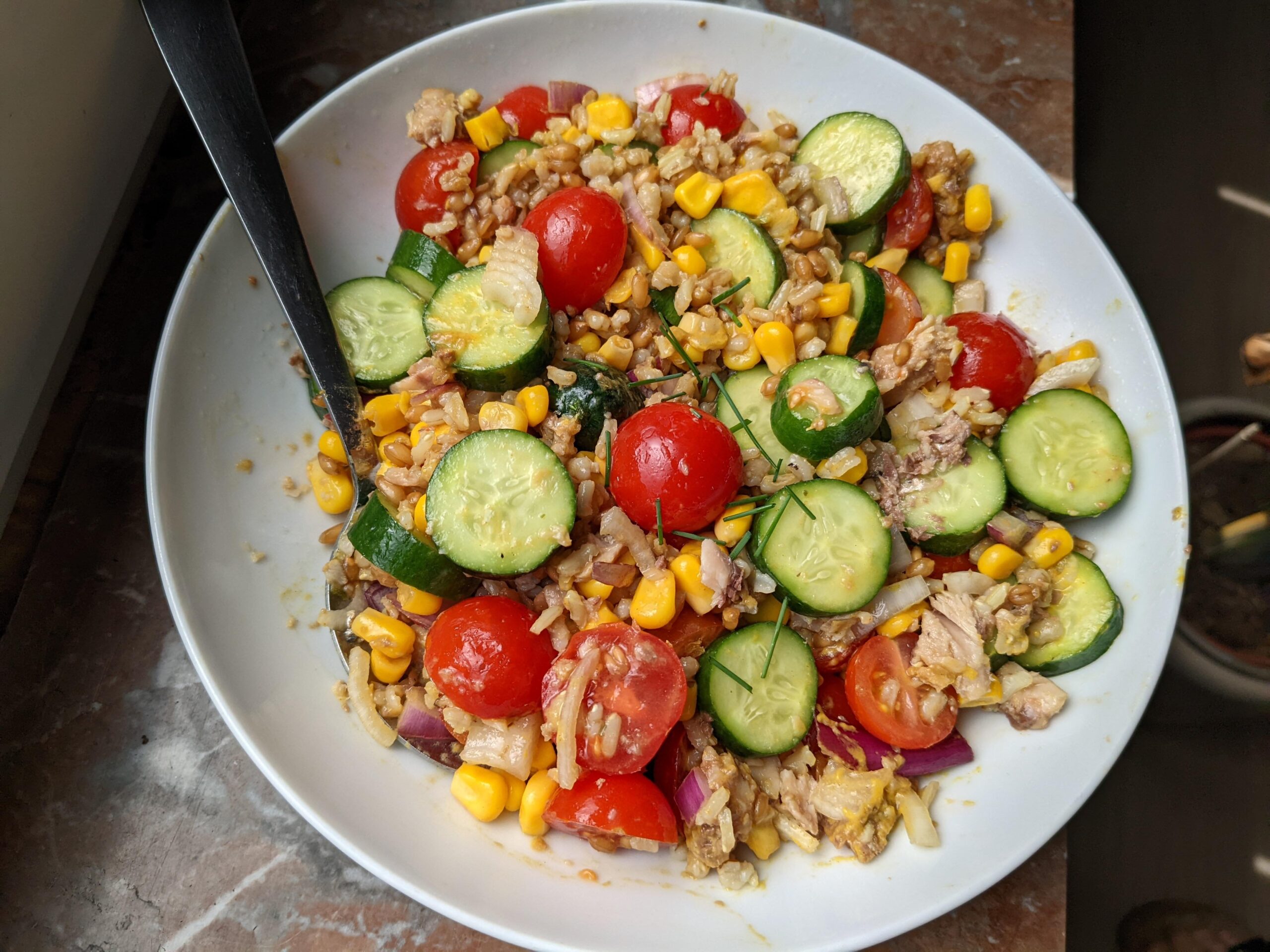 Salade de blé au thon