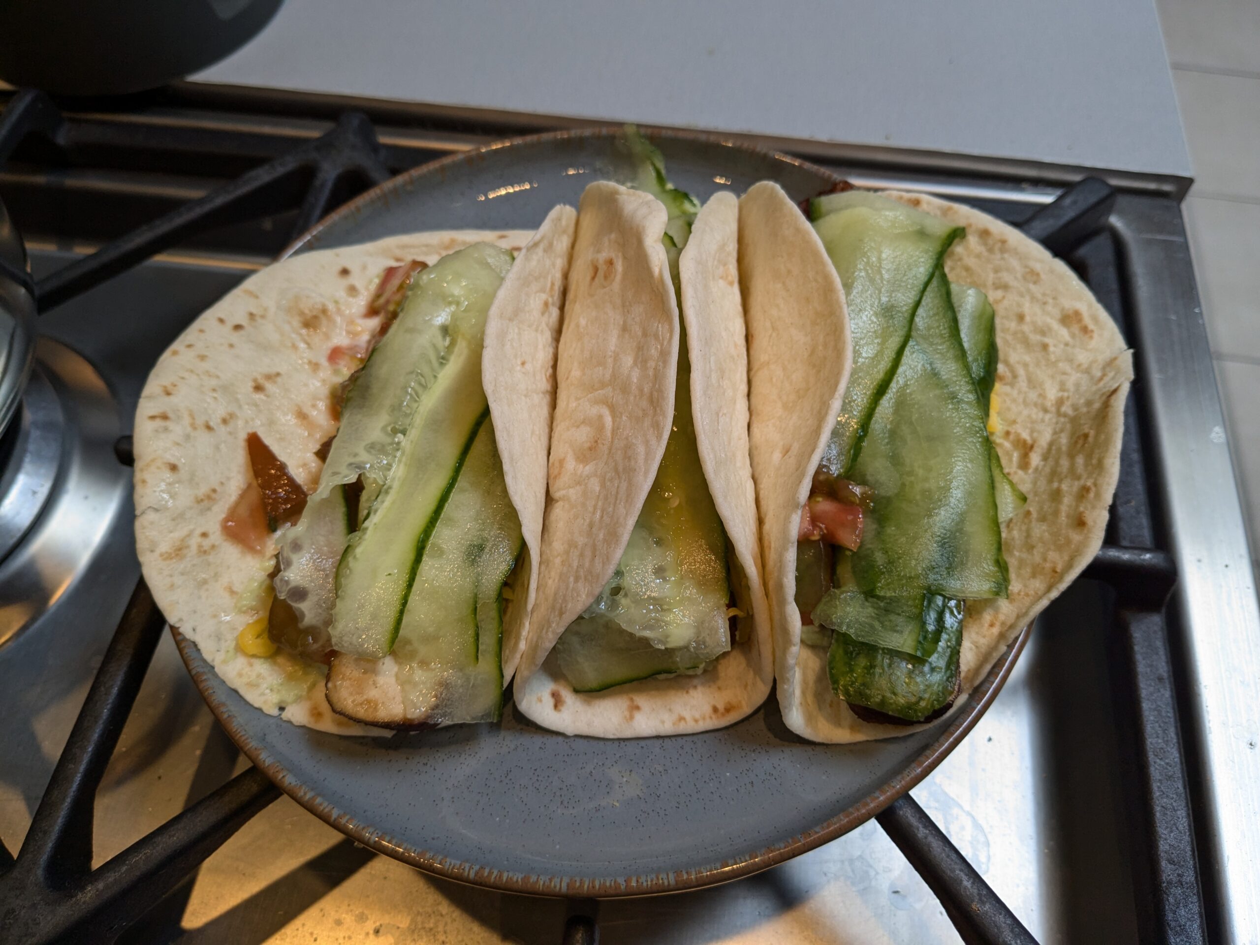 Wraps au seitan fumé